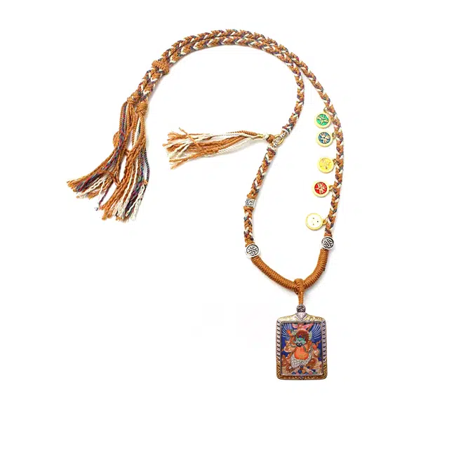 【五路财神来敲门】 玉临门 升职加薪  高薪长伴  事业有成  福录吉样平步青云复古民族风手工绳#好运 合金 项链 男女同款情侣款