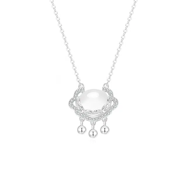 六桂福珠宝 新中式国风高级感轻奢小众精致百搭#好运处理 玉髓 项链 男女同款情侣款