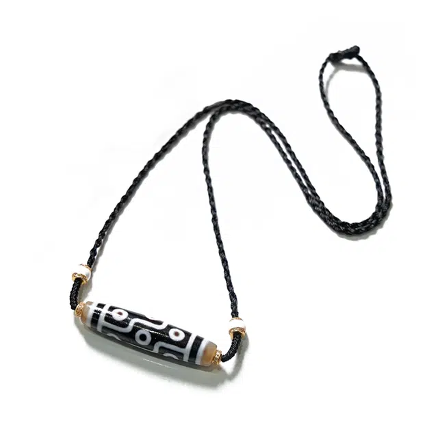 【财源滚滚都有路】 玉临门 民族风天珠复古时尚编织吊坠 事业爆棚 升职加薪 高薪长伴#好运 玛瑙 项链 男女同款情侣款