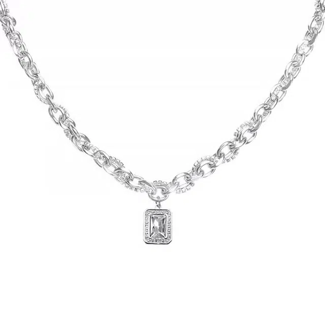 骊碧 甜酷辣妹缠绕拼接 钛钢 项链 男女同款情侣款