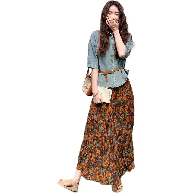 哒头下雨不愁 宽松舒适百搭气质裙装套装 女款