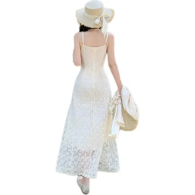 缪斯的诱惑 简约通勤百搭吊带优雅舒适休闲裙装套装 女款