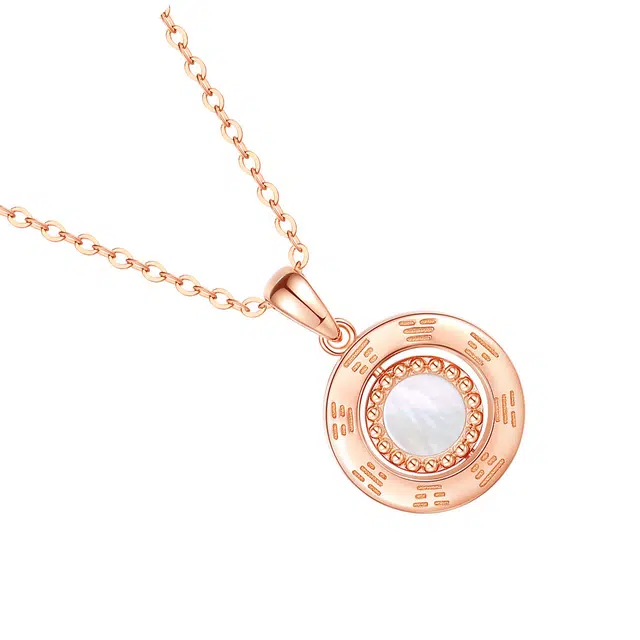 骊碧 香港轻奢旋转幸运符轻奢小众设计高级感新中式首饰品高档浪漫 玛瑙 项链 女款