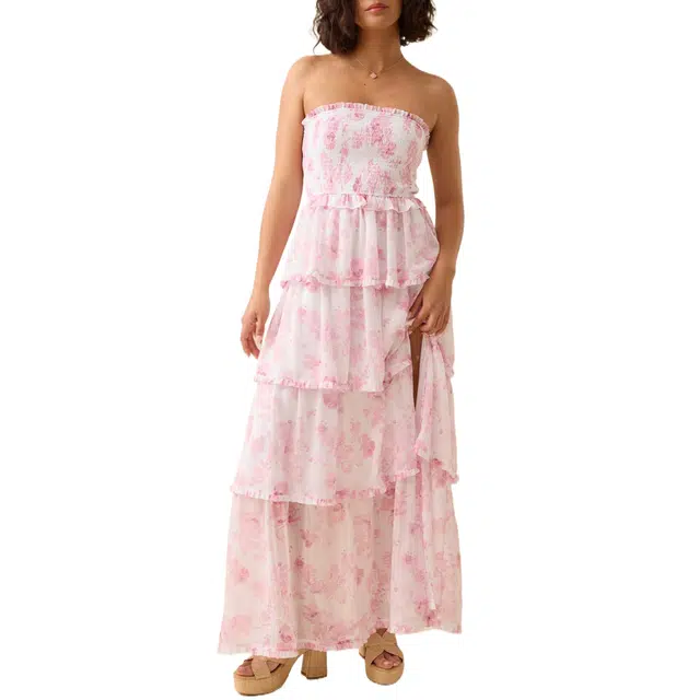 ALTAR'D STATE Marie Floral Maxi Dress