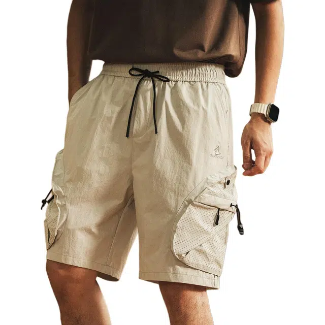 格蓝鹿 简约百搭舒适时尚个性休闲美式复古户外山系运动工装短裤 男女同款