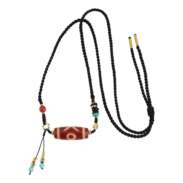 布达拉宫 天珠转运珠 藏式民族风 玛瑙 项链 男女同款情侣款