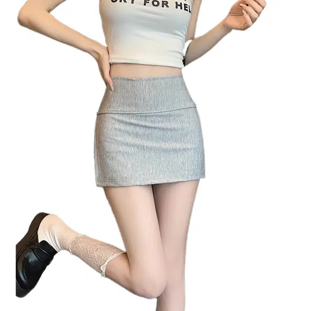 怪力萝莉 美式开叉辣妹半身裙休闲短裙 女款