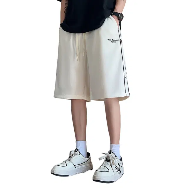 加荣 百搭质感清凉舒适简约纯色设计感休闲短裤 男女同款