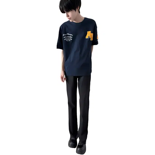 单爵 直筒西装裤男夏季薄款美式高街微喇裤痞帅高个子显瘦炸街裤子 男女同款