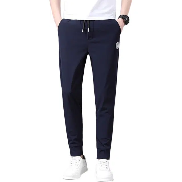 炳盛 潮牌薄款宽松束脚运动休闲裤 男女同款