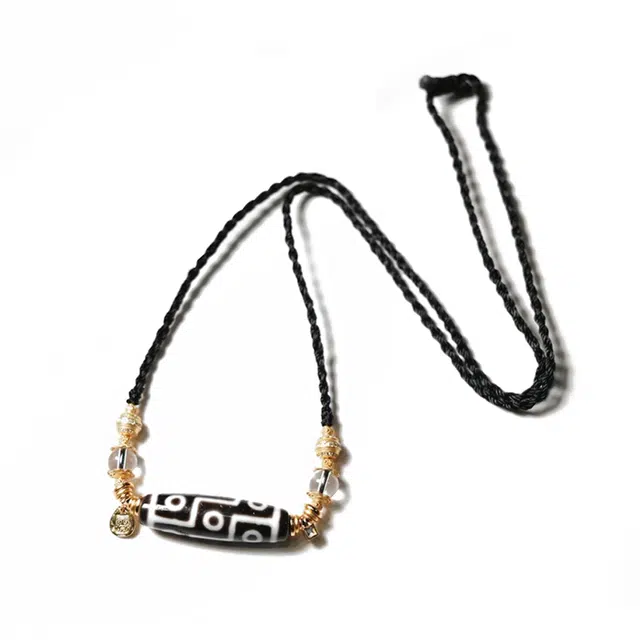 【五路财神来敲门】 玉临门 新藏式天珠风格民族风国风 福禄吉祥 时尚百搭 旺桃花#好运  玛瑙 项链 男女同款情侣款