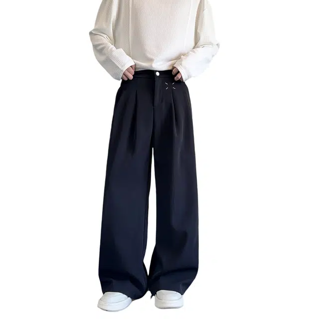 加荣 轻薄透气潮牌户外出行通勤百搭休闲阔腿西装裤 男女同款