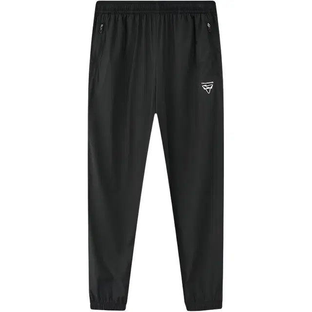 鸿星尔克 综训系列 运动简约舒适百搭束脚透气印花系带休闲裤 男款