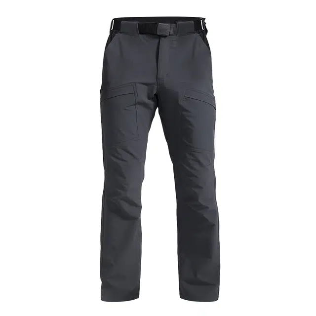 自由兵 通勤舒适百搭松紧中腰休闲裤 男款 灰色