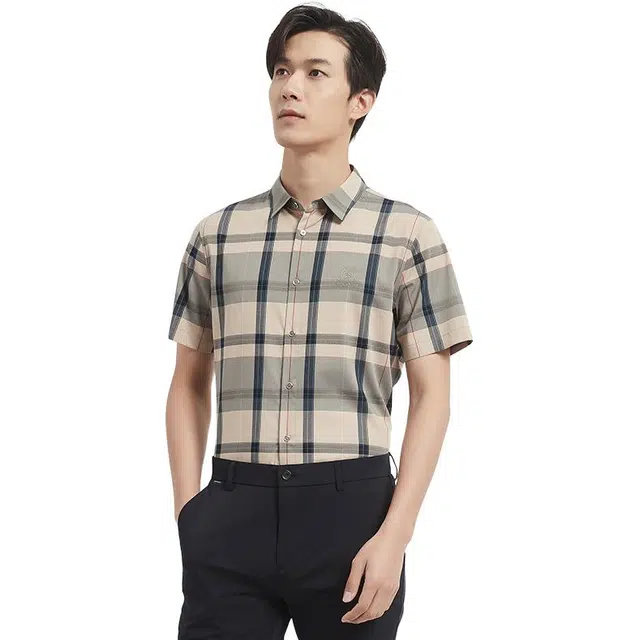 古鲨 舒适百搭亲肤潮流短袖衬衫 男款