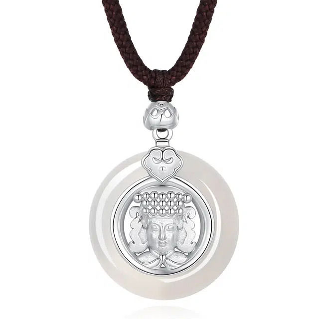 帝苏行 华贵非凡 妈祖普渡 新中式国潮 吉祥如意 平安顺遂  简约小众设计 玉髓 项链 女款