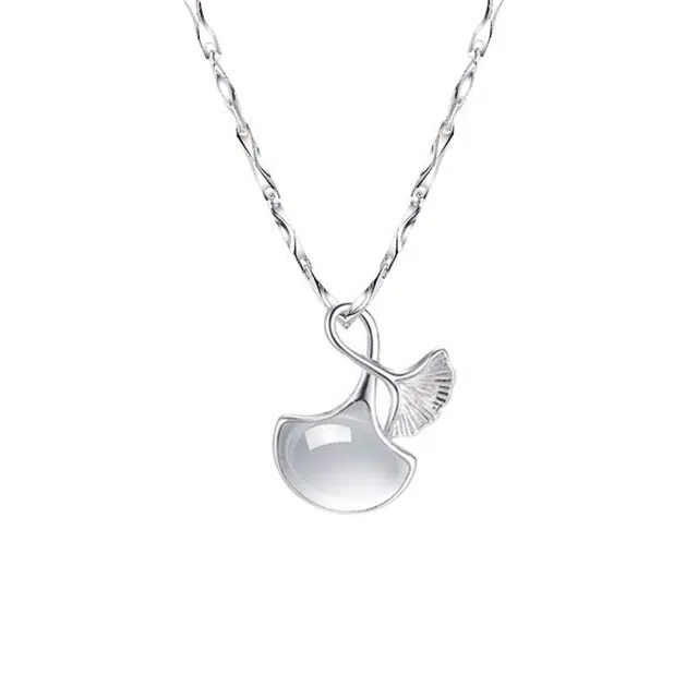 大唐国鼎 三生有杏杏叶吊坠众叶子设计百搭通勤日常 合金 项链 女款