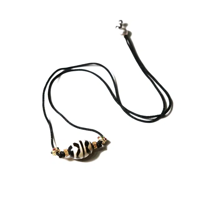 【财源滚滚都有路】 玉临门 招财进宝 藏式国风天珠吊坠 时尚轻奢个性百搭锁骨链#好运 玛瑙 项链 男女同款情侣款