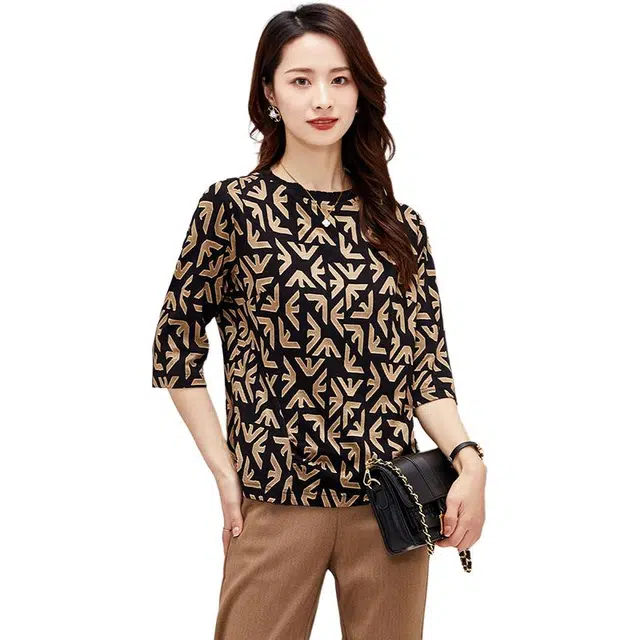 比利斯山羊 女式上衣休闲中袖打底衫衬衫 女款