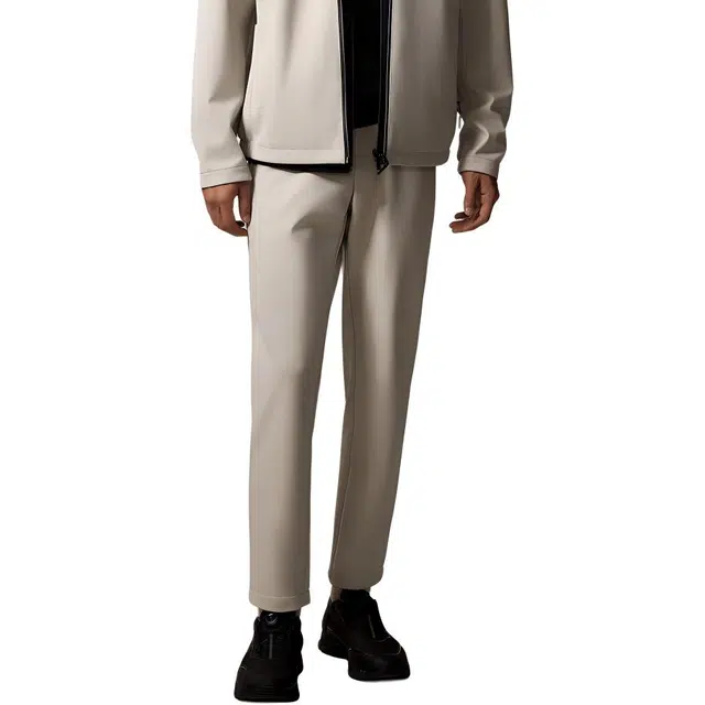 迪柯尼 高级感舒弹零压易打理休闲裤 男款 米白