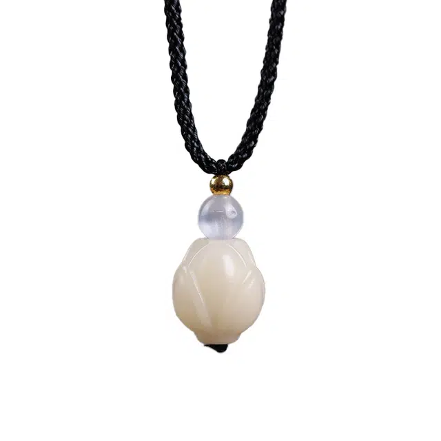 镯钰瑭 新中式国潮  待放花苞 招财纳福 转运上岸 平安喜乐 精致温婉淑女风 简约百搭 好运 菩提根 项链 男女同款情侣款