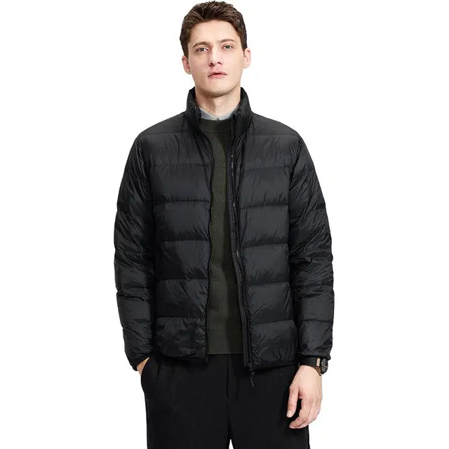 与狼共舞 便携休闲户外保暖立领羽绒服 男款