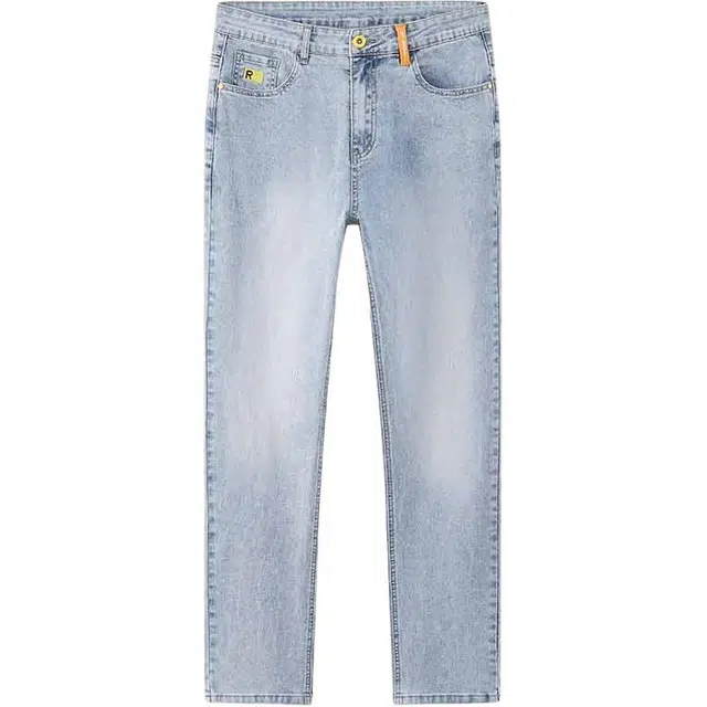 吉肯蒂 复古美式潮牌薄款修身小脚弹力裤子男牛仔裤 男款