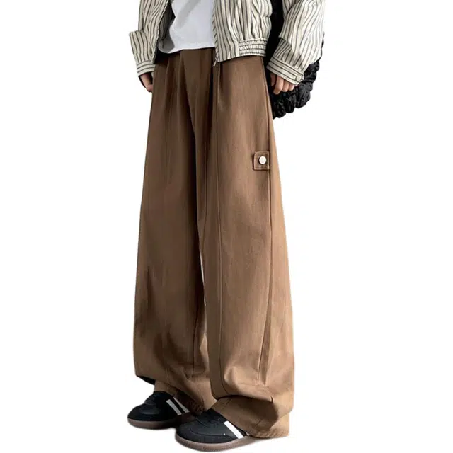 童先森 美式高街潮流直筒休闲裤 男款