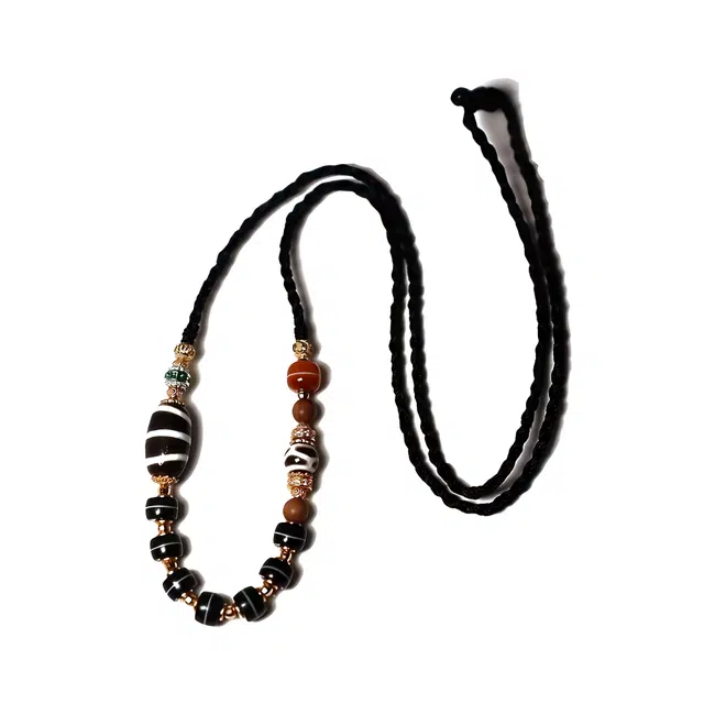 【招财进宝运气好】 玉临门  藏式国风九眼天珠吊坠 锦上添花 时来运转 诸事顺利#好运 玛瑙 项链 男女同款情侣款