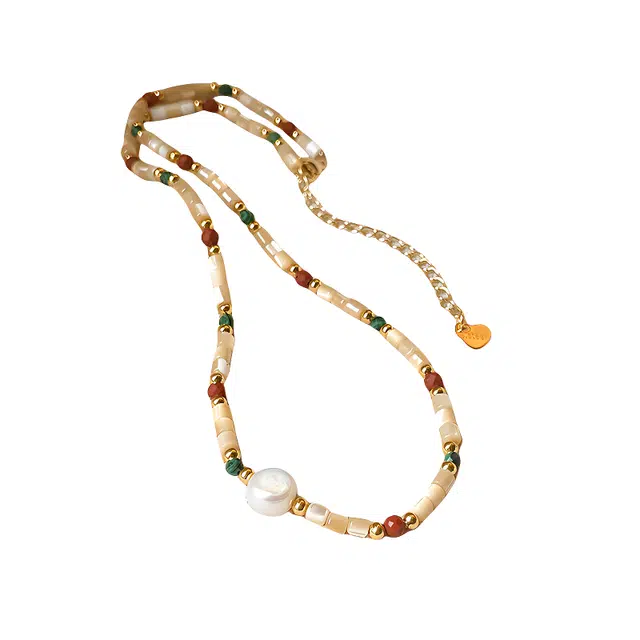 子婳 多巴胺彩色锁骨链高级感小众配饰轻奢简约时尚百搭 合金 项链 女款