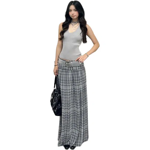 哒头下雨不愁 修身高腰舒适百搭裙装套装 女款