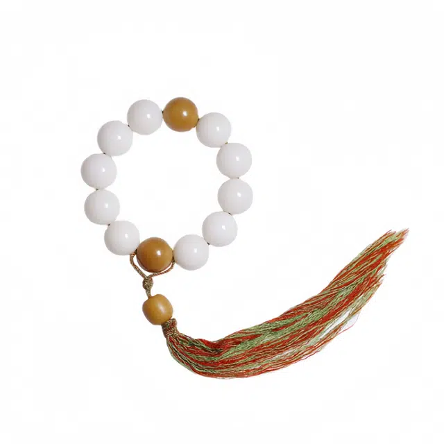 宣华意 精品国风高级感时尚#好运 白玉菩提 手串 男女同款情侣款