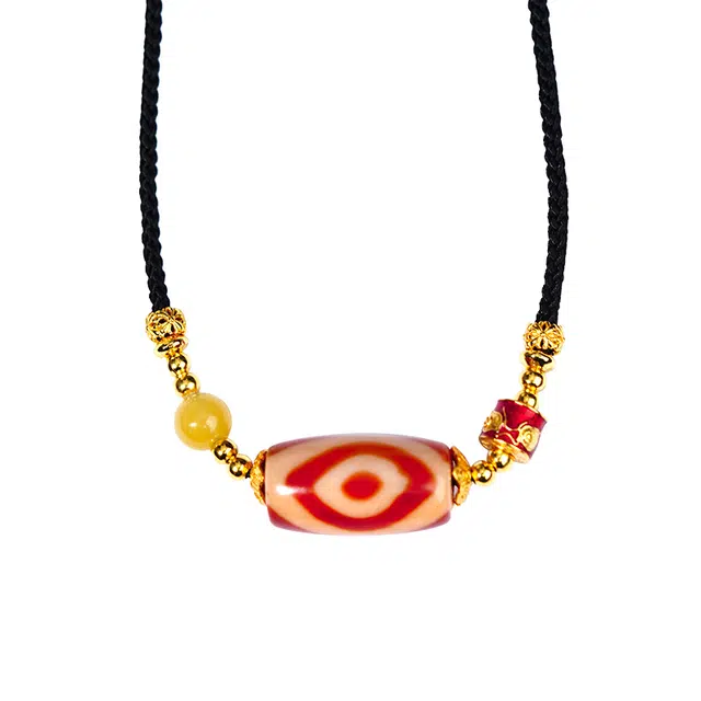 布达拉宫 凤眼红肉天珠#好运 玛瑙 项链 男女同款情侣款