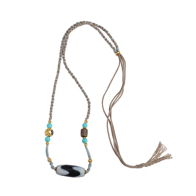 布达拉宫 五眼天珠藏式西藏 原创设计#好运 玛瑙 项链 男女同款情侣款