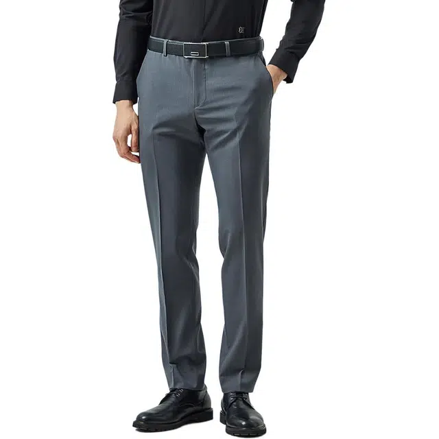 迪柯尼 高级感丝光工艺简约舒适西装裤 男款 深灰蓝