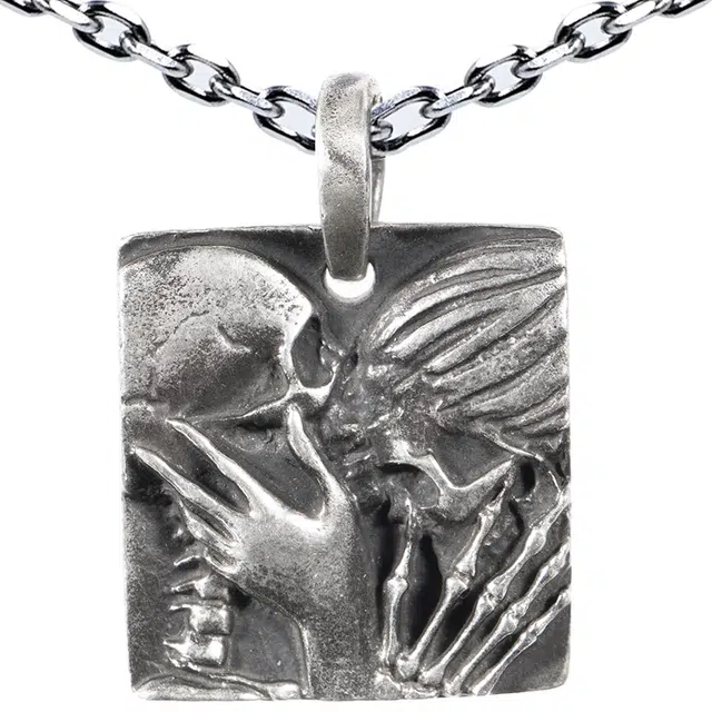 【可定制刻字】 白木黑冰 死了都要爱 时尚潮流百搭小众设计新中式高级感 银合金 项链 男款 礼盒