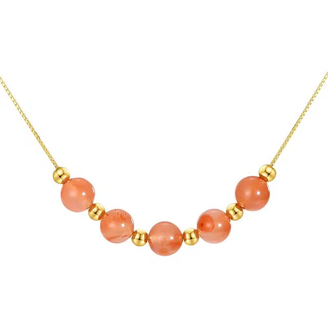 浮笙梦 三生三世 古典百搭个性时尚简约小众高级感设计平安如意好柿莲莲日常通勤高贵气质#好运天然 玛瑙 项链 女款