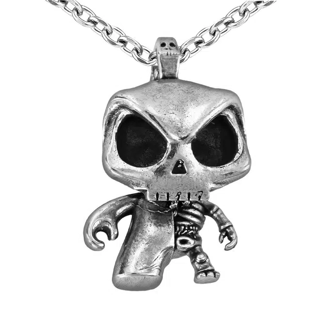 【免费刻字】 白木黑冰 新中式高级感嘻哈气质精致 银合金 项链 男款 礼盒