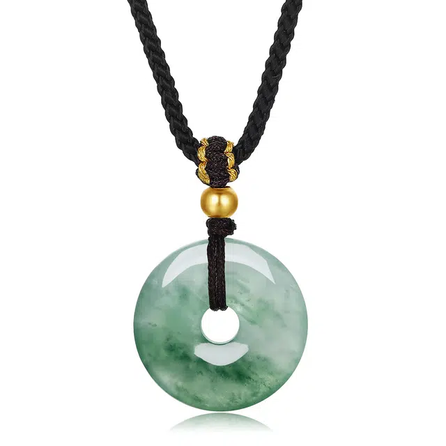 翠雅金楼 事事圆满平安扣 新中式国风复古转运 福气满满 平安如意 经典百搭显白#好运 独龙玉 项链 男女同款情侣款