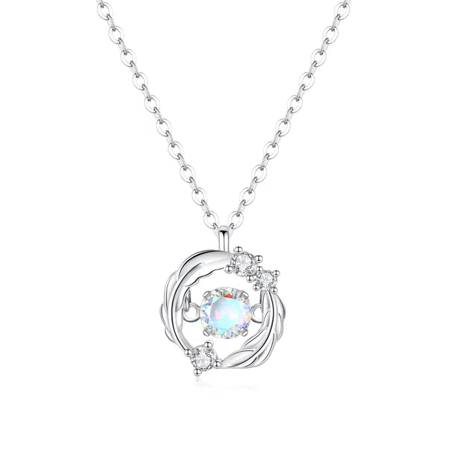 【免费刻字 S925银】六桂福 福韵金 羽你相伴项链 天使之羽小众轻奢可爱女生甜美 银 锁骨链 男女同款情侣款