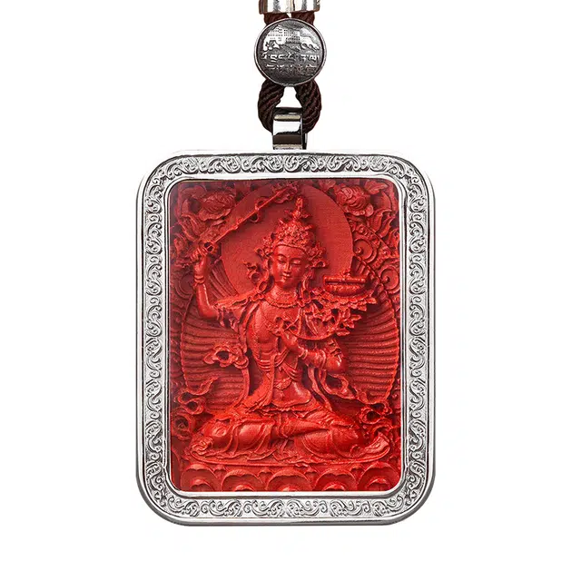 布达拉宫 佛牌 朱砂 项链 男女同款情侣款