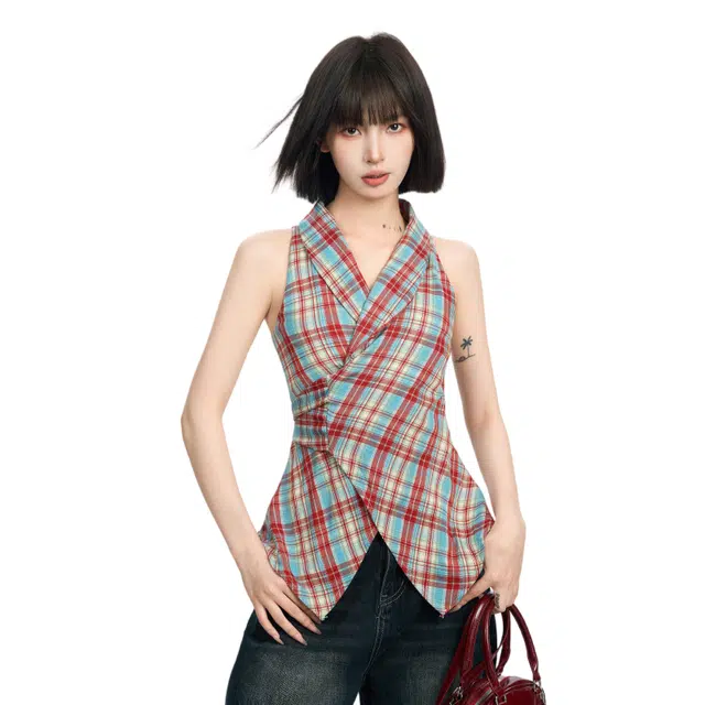 柏黛妃 休闲舒适时尚气质无袖背心 女款