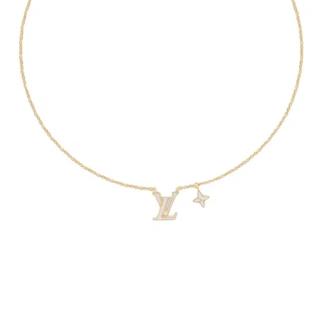 Louis Vuitton LV Pendant Necklace Gold