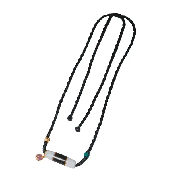 【招财进宝运气好】 玉临门 藏式天珠手工编织配饰 水逆绝缘体 佳偶天成#好运  玛瑙 项链 男女同款情侣款