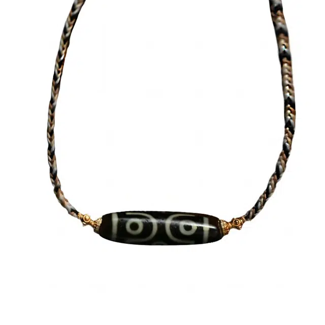 玉临门 国潮转运护身六眼天珠 富贵吉祥天珠首饰 玛瑙 项链 男女同款情侣款