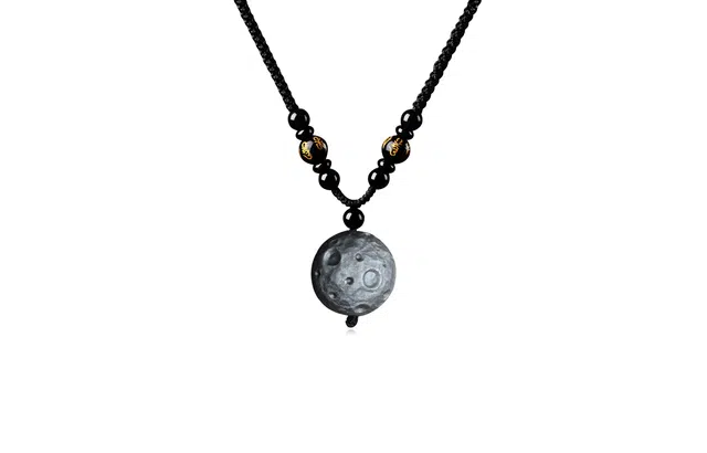 凤祥囍事 老凤祥 新中式时尚小众 清冷高级设计极简百搭显气质优雅贵气感 #好运 黑曜石 项链 男女同款情侣款