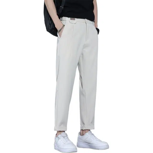 隐狼世家 垂感西裤男士修身九分裤子休闲裤 男款