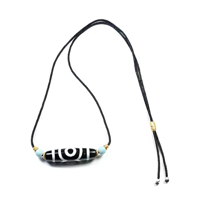 【顺风顺水顺财神】 玉临门 佳偶天成 藏式国风天珠吊坠 时尚轻奢 个性百搭 锁骨链#好运 玛瑙 项链 男女同款情侣款