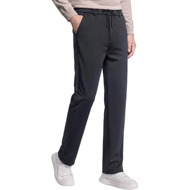 红豆 高弹不易皱商务百搭直筒休闲裤 男款