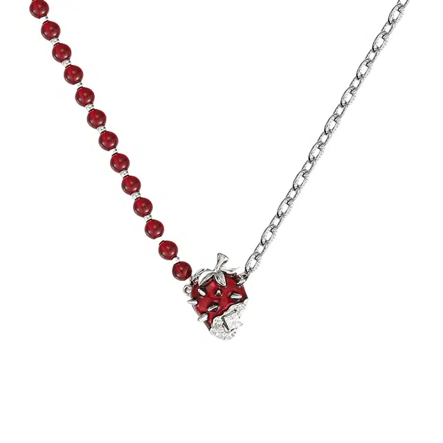 暖瞳 精致浪漫荆棘拼接时尚甜酷度假风高级感原创 合金 项链 女款